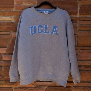 Campus Drive UCLA Bruins Sweatshirt Gray Crewneck Blue Spellout Men’s Large
